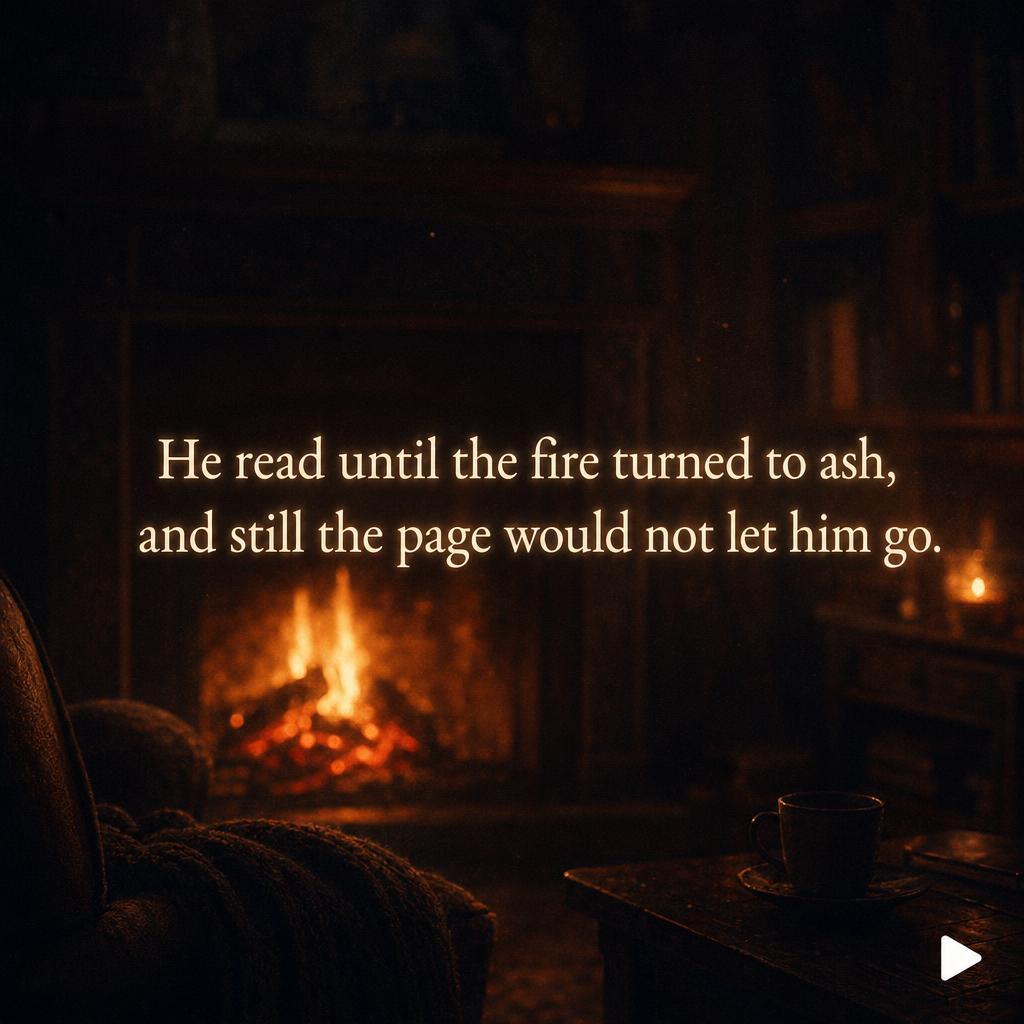Reading backdrop example: Fireplace